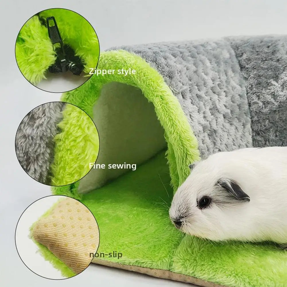 Squirrel Hamster Rabbit Chinchilla Play Blanket 90 Degree Right Angle Channel Thickened Sponge Hair Small Animal New Home