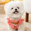 Knitted Flower Pet Dog Sweaters Orange Winter Warm New Year Clothing for French Bulldog Outfits Fancy Small Puppy Overalls