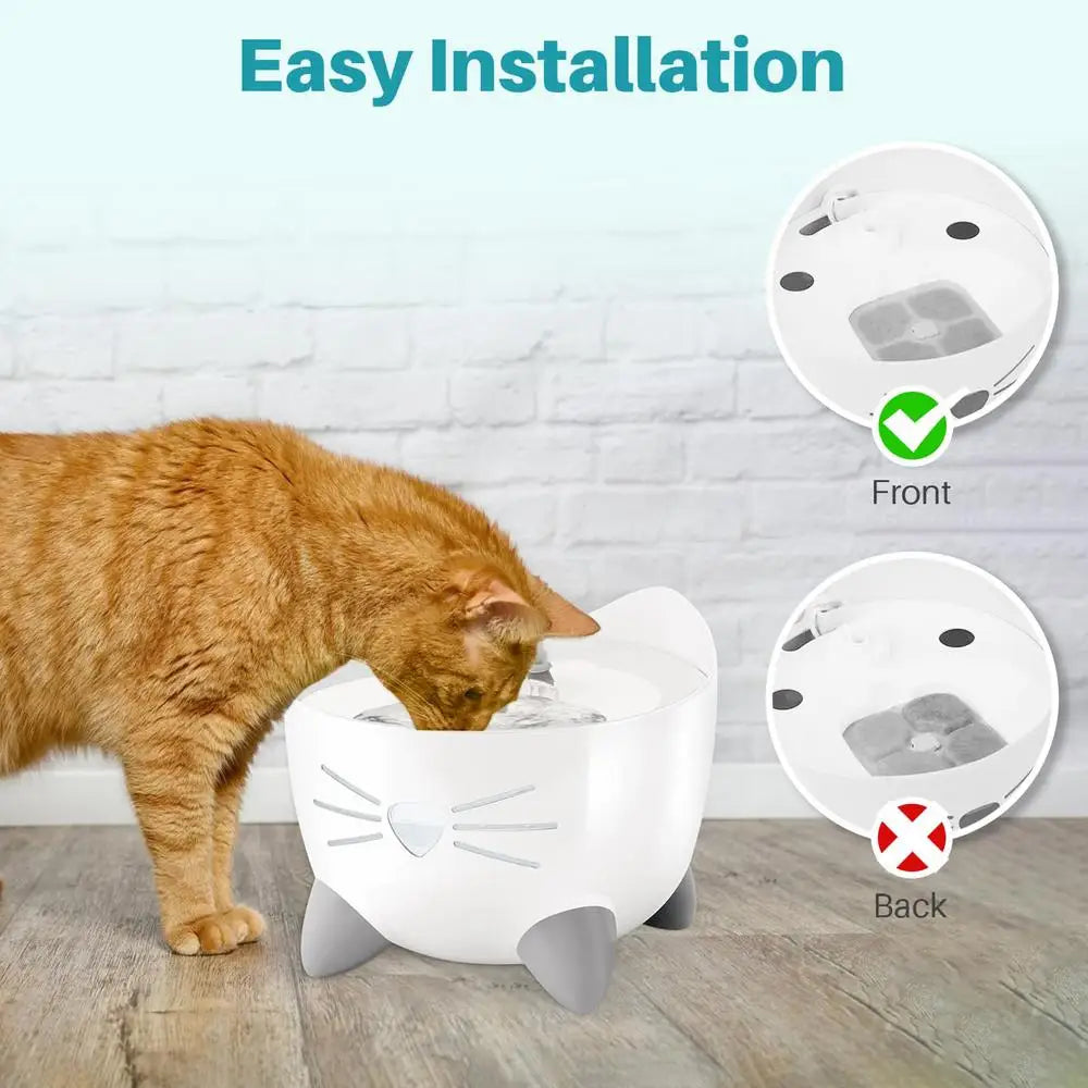 Water Filter for Cat Fountain Triple Layer High Density Cotton Cat Water Fountain Filter Resin Activated Carbon Cat Drinking