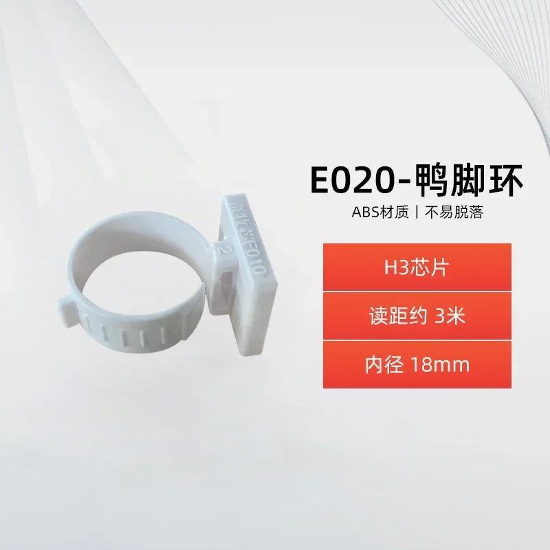 10 pcs of Rfid Electronic Tag Chicken Duck Goose Pigeon Bird Foot Ring  Chip Induction Foot Tag Poultry Breeding Management