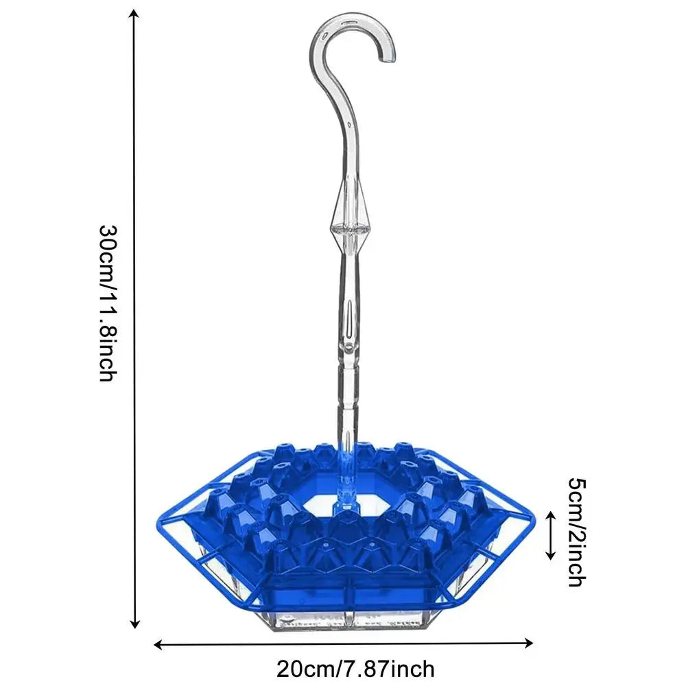 Hummingbird Feeders For Outdoors Hanging Portable Hummingbird Feeders Bird Hanger Feed Feeding Hexagon Easy To Clean Pet Feeder