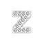 10mm Chrome Alloy Diamond Capital English Alphabet Jewelry Manual Diy Cat Claw Love Pet Collar Accessories