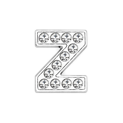 10mm Chrome Alloy Diamond Capital English Alphabet Jewelry Manual Diy Cat Claw Love Pet Collar Accessories