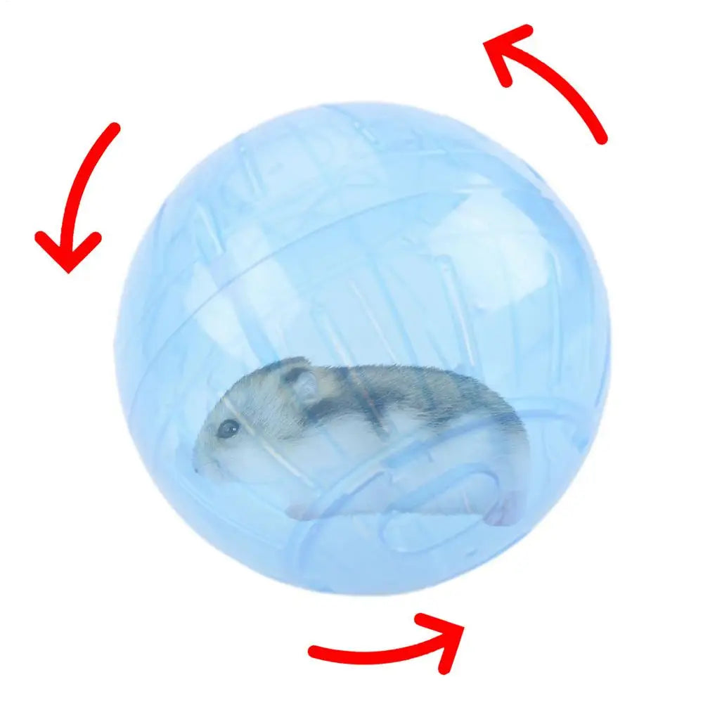 Hamster Exercise Balls With Traction Rope Transparent Hamster Running Ball Wheel Safe Hamster Exercise Balls Pet Supplies