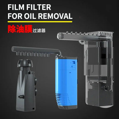 220V Aquarium Fish Tank Built-in Filter Aeration Water Purifier Internal Submersible Pump Oxygenation Filter Pump For Fish 3W
