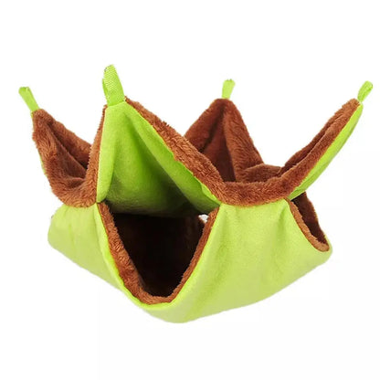 Sugar Hammock Double-layer Design Winter Warm Small Pet Hanging Sleeping Bag Honeybird Comfort Cotton Hand-woven Resting