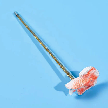Aquarium Betta Training Wand Resin Playing Stick Active Healthy Betta Fish Equipment Resin Fish Decoration Fish Stick ﻿New