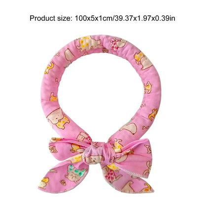 Pet Cooling Collar Bow Tie Dogs Cats Instant Cooling Neck Waring Reusable Instant Cooling Bandanas Dog Cooling Neck Wraps
