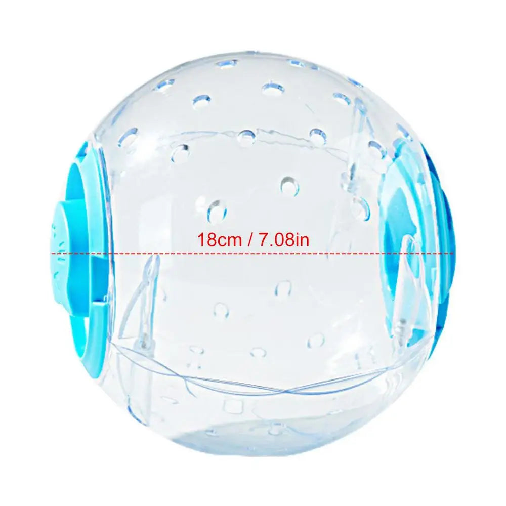 Hamster Run Ball Cute Hamster Exercise Toys For Small Animal Breathable Silent 7-inch Dwarf Hamster Running Ball Transparent
