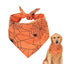 Dog Scarf Pet Costume Saliva Towel Adjustable Pumpkin Dog Scarf Triangle Pet Scarf Skull Washable For Boy Girl Toy