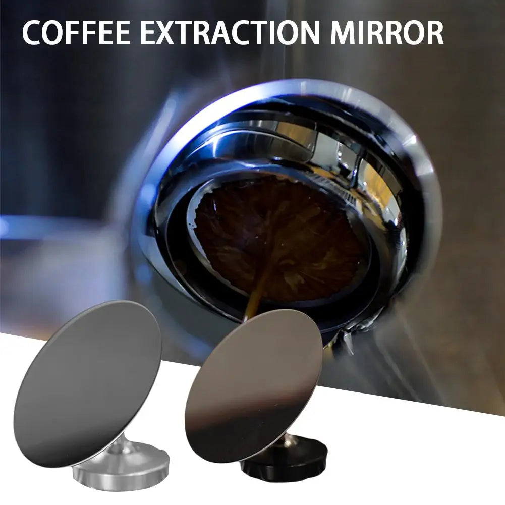 Coffee Extraction Mirror Stainless Steel Rotating Magnetic Suction Bracket For Bottomless Magnetic Base Espresso Shot Mirro M3R1