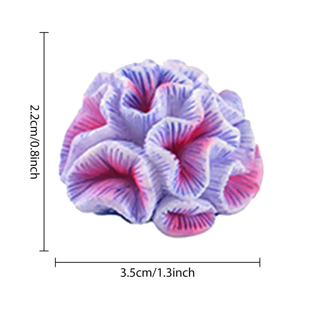 Small Coral Fish Tank Decor Tiny Sea Coral Artificial Decor Aquarium Decor For Fish Tank Aquarium Animal Terrarium And Family