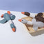 Dogs bite geese with their mouths, making sounds, playing fish, biting pets, cleaning teeth, interactive training for pets Whole