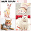 Dog Chain Collar Pink Diamond Cuban Link Necklace Metal Cat Chain Pet Crystal Collar Jewelry Accessories for  Dogs Cats