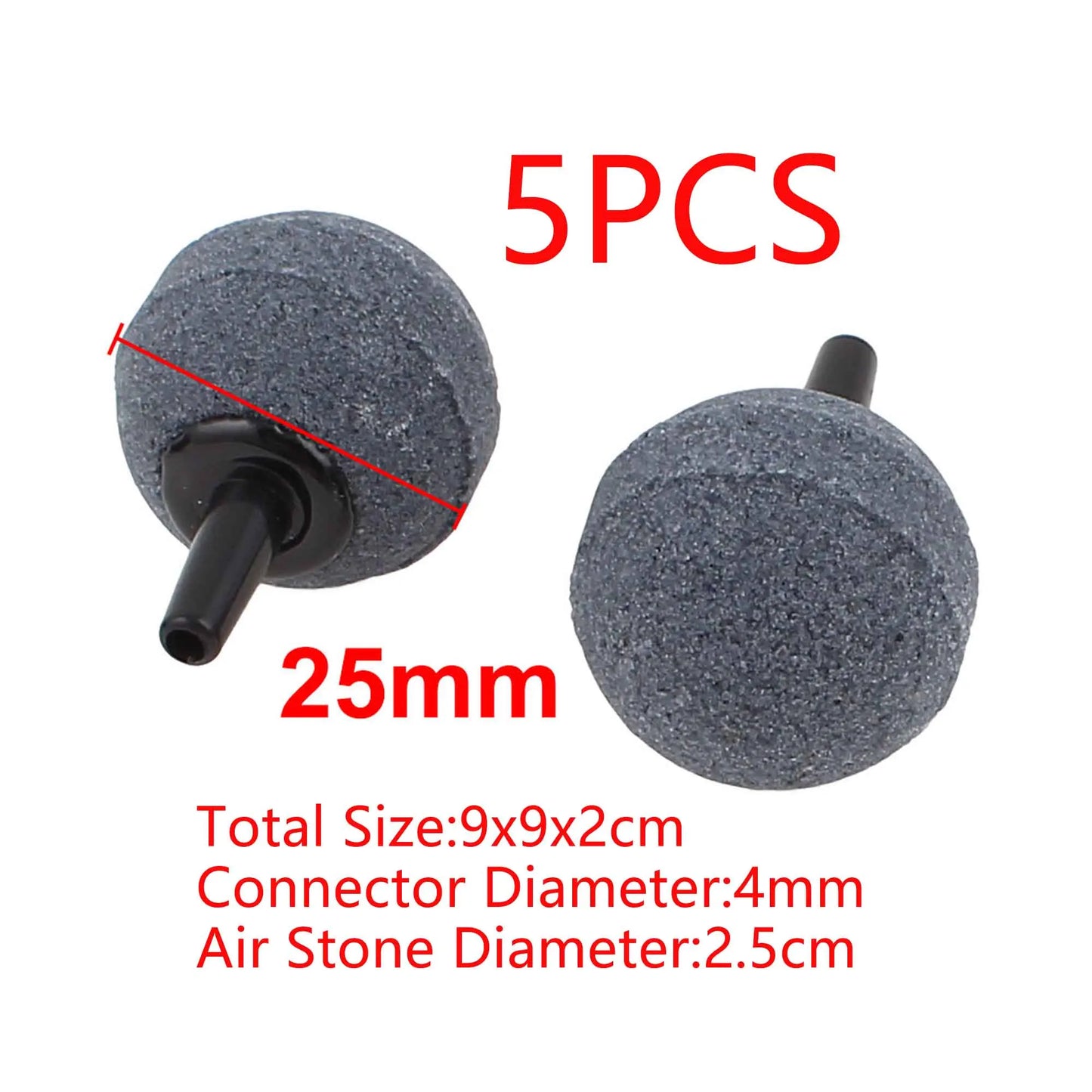 UXCELL Air Pump Sand Stone Set Aquarium Oxygen Parts Air Stone Bubble Fish Tank Aerator Ball Shaped Mineral Bubble Accessories