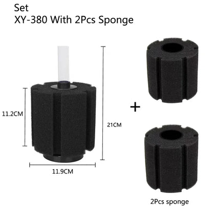 Black Aquarium Spong Filter for Fish Tank Air Pump Skimmer Biochemical Sponge Filter Aquarium Bio Filters Filtro Aquario Supply