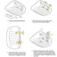 Suction Cup Cat Bed Window Indoor Cat Perch Seat Hammock Suction Cup Design Cat Shelves For Marble Smooth Glass And Sheet Metal