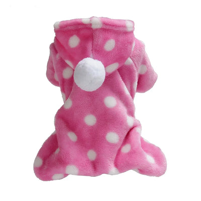 Pet Dog Clothes Pajamas  Cold Weather Coats Pet   Four Legged Pajamas Apparel Soft Flannel Dog Jumpsuit Costume Apparel