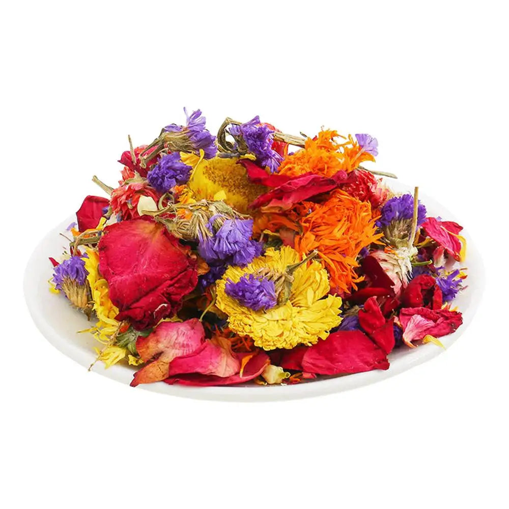 Hamster Flowers Natural Dried Flower Gerbil Bedding Odor Control Enclosure Habitat Decor For Rabbits Gerbils Or Other Small