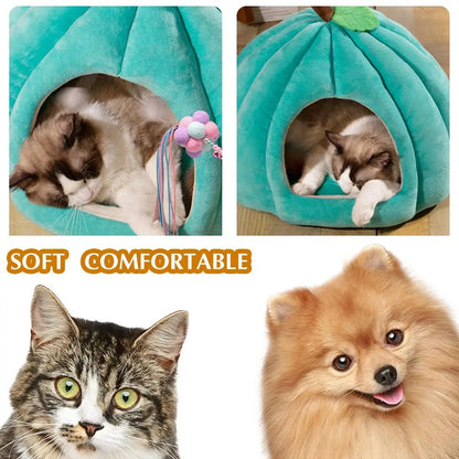 New Autumn And Winter Cat And Dog Semi-enclosed Pet Nest Four Seasons Universal Warm Cat Villa Small Dog Mat Dog Nest