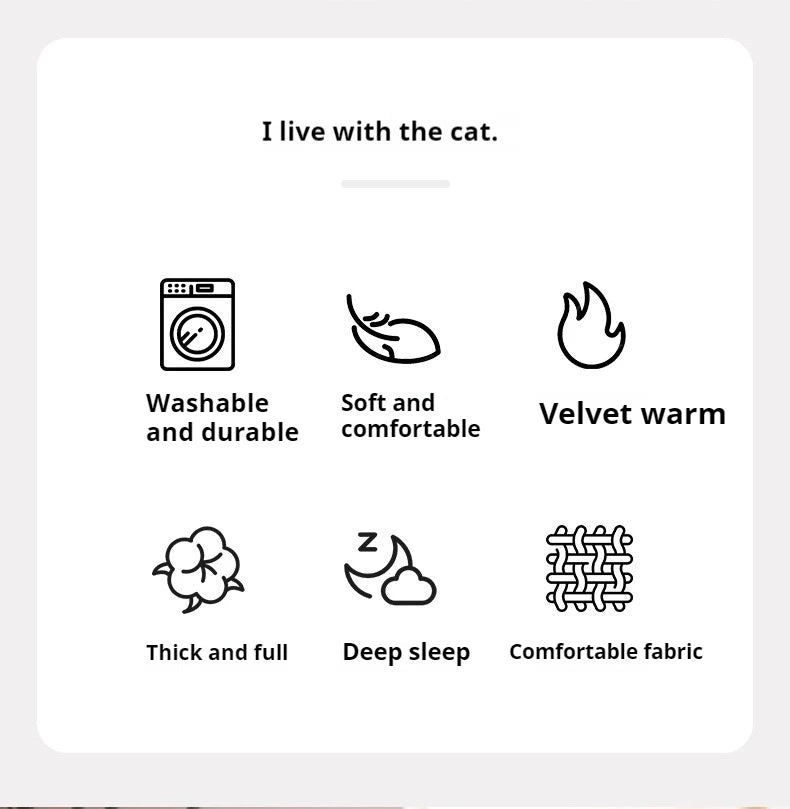 Cat Beds Petal Shaped Winter Warm Sleeping Cat Nest Soft Plush Pet Bed Dog Basket Cushion Cat Bed Cat Cushion Animal Sleeping