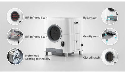 Smart cat toilet litter box extra large anti-splash litter box