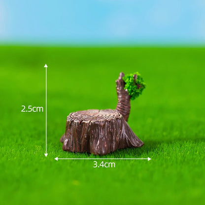 Simulated Moss Small Tree Aquarium Ornaments Decoration Artificial Resin Tree for fish Tank Creative Ornament Background Home