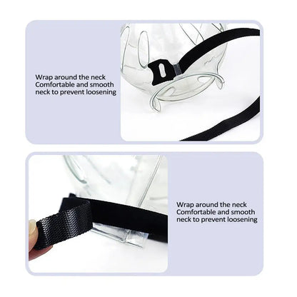 Transparent Cat Muzzle Anti Bite Transparent Cat Head Cover Breathable Clear Pet Accessories With Magical Sticker Cat Bubble Muz