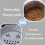 1L/3L/5.6L Stainless Steel Dog Floating Bowl, No Spill Anti-Splash Dog Water Dispenser, Non-Slip Dog Cat Pet Water Feeder Bowl