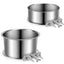 Crate Water Bowl Stainless Steel Dog Crate Hang Water and Food Bowls Feeder Dish for Dogs & Cats for Dry and Wet Foods Pet Cage