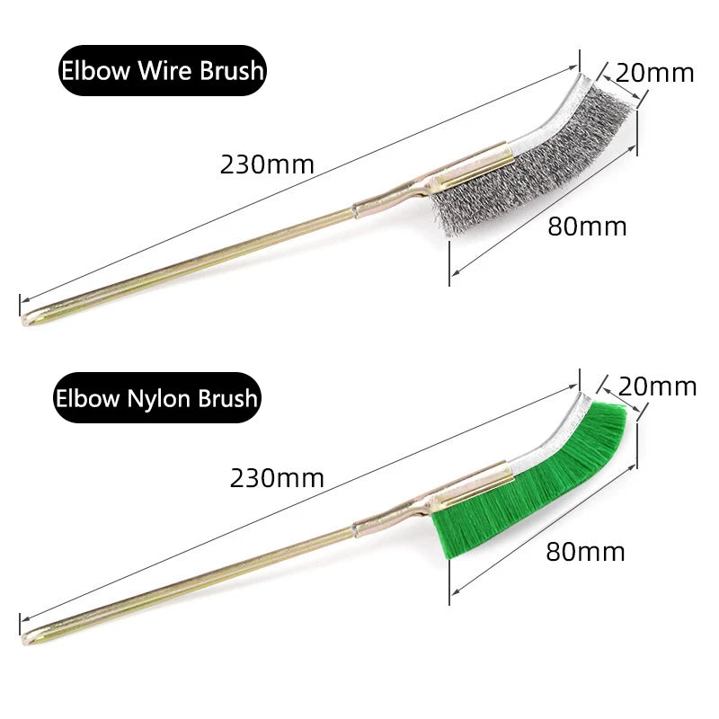 Steel Wire Brush Aquarium Algae Cleaning Brush Nylon Brush Aquarium Cleaner Fish Tank Stain Cleaning Tools Accessories