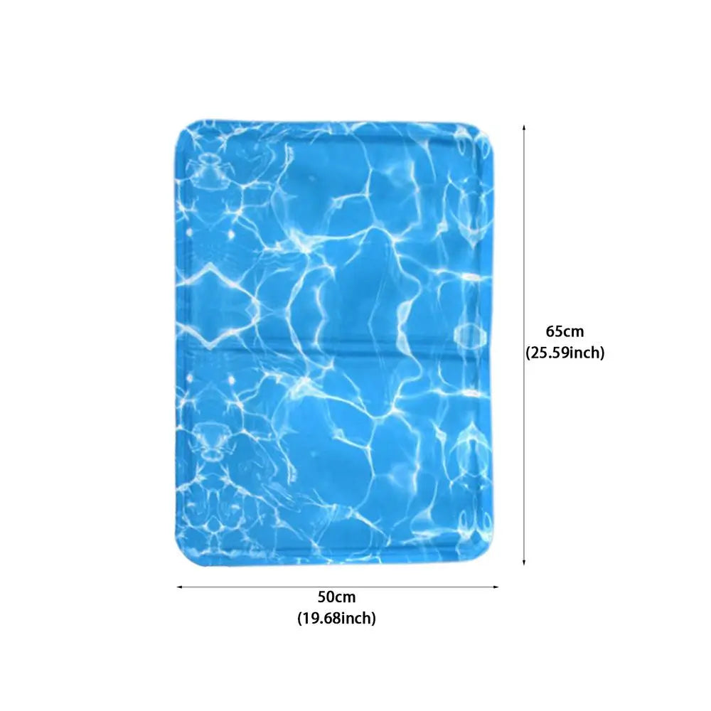 Cooling Dog Bed Pet Blanket Mat Pad Breathable Pad Blanket Puppy Kitten Summer Cool Playing Mat For Small Medium Pets Cats