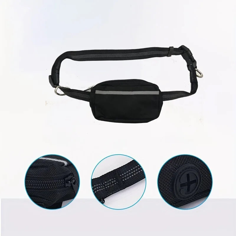 Dog Leash Hands-free With a Waist Bag  Hold Items Harness for Small Breeds Dogs Choker Collar Personalized Nylon Dog Accessories
