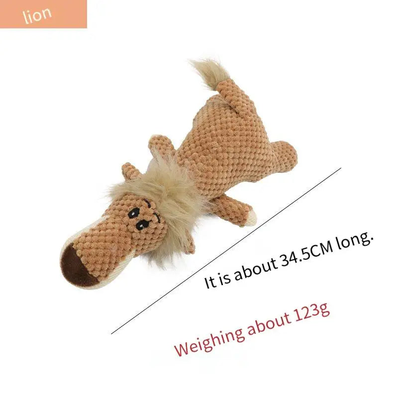 Cross-border pet supplies corn velvet elephant lion dog sound toy self-hi grinding teeth cleaning