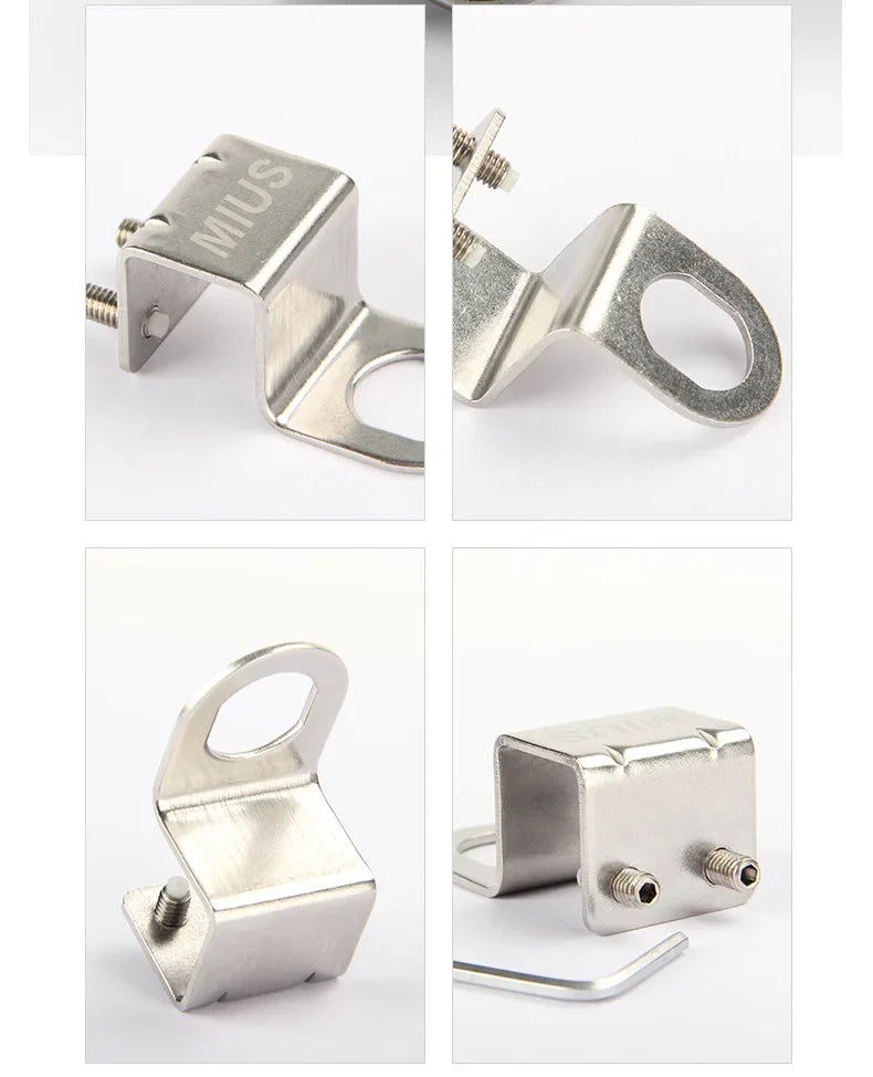 MIUS Stainless Steel Misting Sprinkler Hanger Wall Mount Durable Sprinkler Glass Hook Terrarium Greenhouse Fog Mist System