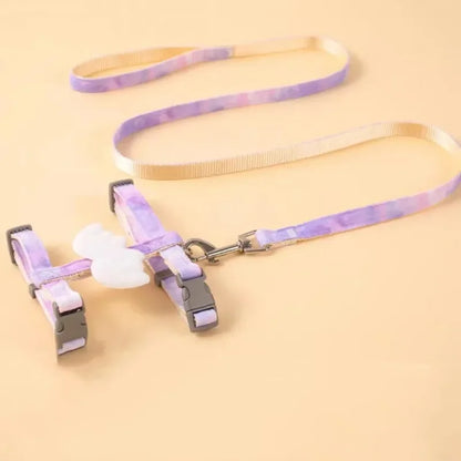 Adjustable Bunny Cat Dog Harness and Leash Set Walking Pet Harnesses for Small Animals Cats Rabbit mascotas Accessories Supplies