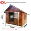 Dog House Outdoor Waterproof  Solid Wood Dog Villa with Yard Outdoor Rainproof Type Four Seasons Universal Pet Kennel