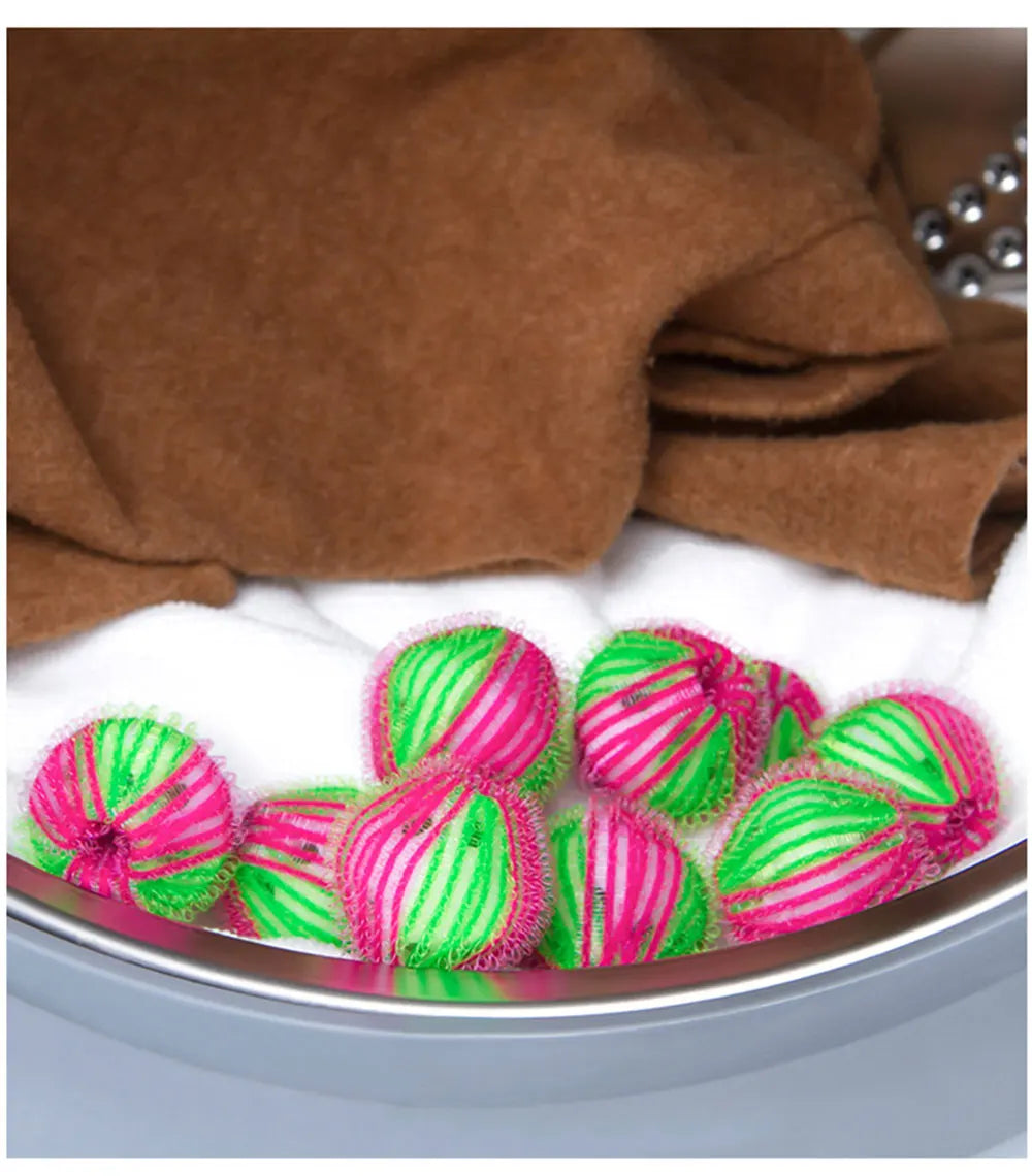 6pcs Nylon Laundry Ball Washing Machine Decontamination Ball Fur Lint Sticking Dedusting Roller Pet Hair Removal Ball in Laundry