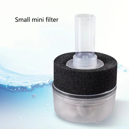 Small Aquarium Filter Fish Tank Shrimp Pond Air Pump Biochemical Sponge Filter Bio Sponges Filter Aquarium Filtration Filter New