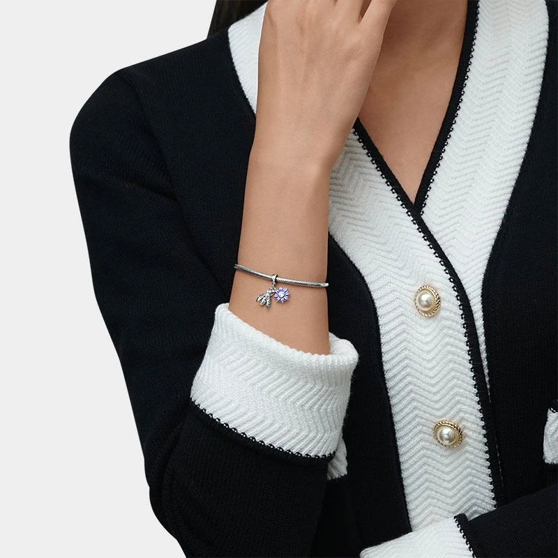New 925 Sterling Silvering Butterfly Bees Bird Charm of ley 925 Chain Beaded Fit Original Pandora Bracelet DIY Ladies Jewelry