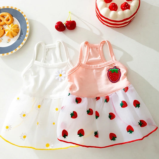 Summer Dog Dress for Small Dogs Luxury Dog Clothes Chihuahua French Bulldog Bichon Dog Costume Puppy Clothing Dog Vest Pet Skirt