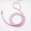 120cm 4ft Custome Pearl Beaded Dog Cat Leash Lead for Small Medium Dogs Puppy Wedding Birthday Party Pet Accessories