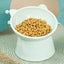 Pet Cat Dog Bowl High Foot Dog Bowl Neck Protector Cat Pet Food Water Bowl Anti-Overturning Binaural Washable Pet Feeding Bowl