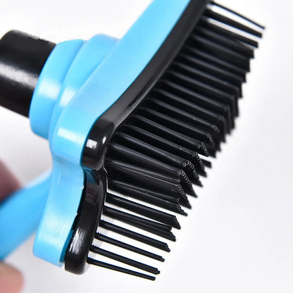 Dog Brush Cat Grooming Brush Self Cleaning Static Free Massage Comb Stable Thicker Bristles Pet Supplies To Remove Loose Fur