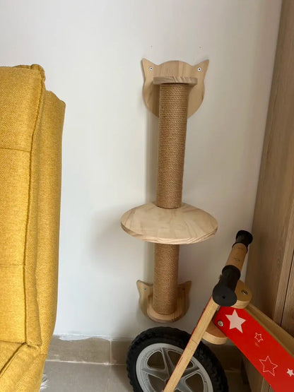 Cat Climbing Shelf Scraper for Cats Bridge Channel Beds And Furniture Cat Tree Tower Cat Toy Interactive Pet Accessories