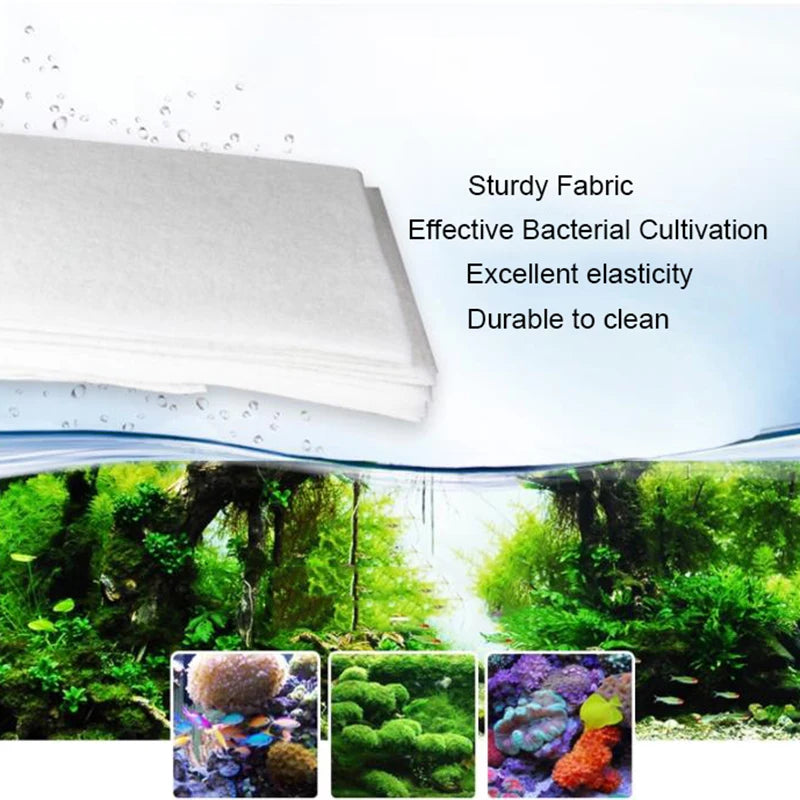 120x30x0.5cm Super Thin  Aquarium Filter Super Biochemical Filter Cotton Sponge for Aquarium Fish Tank Bio Cotton Foam Skimmer