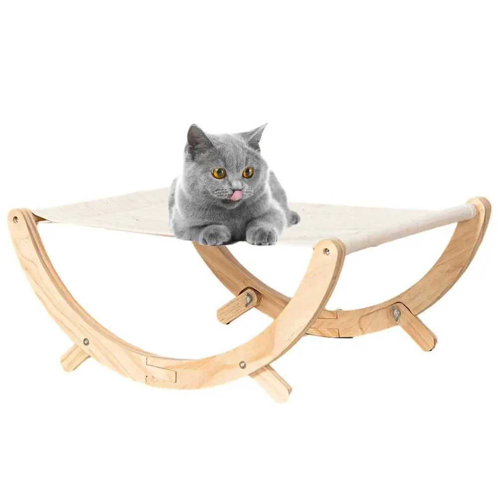 Elevated Cat Bed Anti-Slip Cat Hammock Bed For Indoor Rocking Cat Bed Elevated Pet Furniture Pet Resting Hammock Cat Hammock