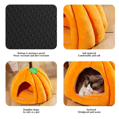 New Autumn And Winter Cat And Dog Semi-enclosed Pet Nest Four Seasons Universal Warm Cat Villa Small Dog Mat Dog Nest