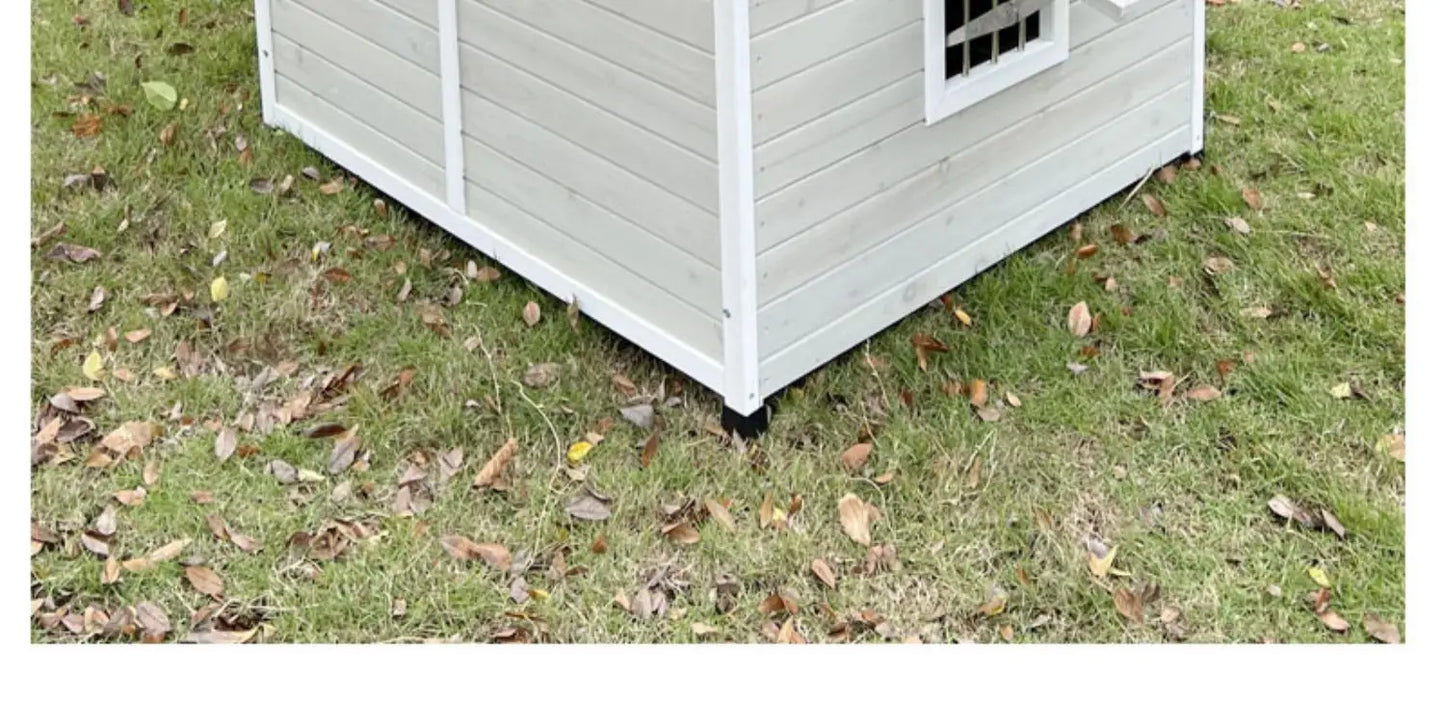 Dog House Outdoor Large Dog Kennel Wooden VillaHouse Cat Nest Rainproof Waterproof Sunscreen Outdoor Pet Cage