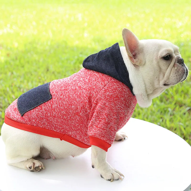 Autumn winter sweater cowboy pocket two legged clothes sports style pet clothes dog cat clothes pet products